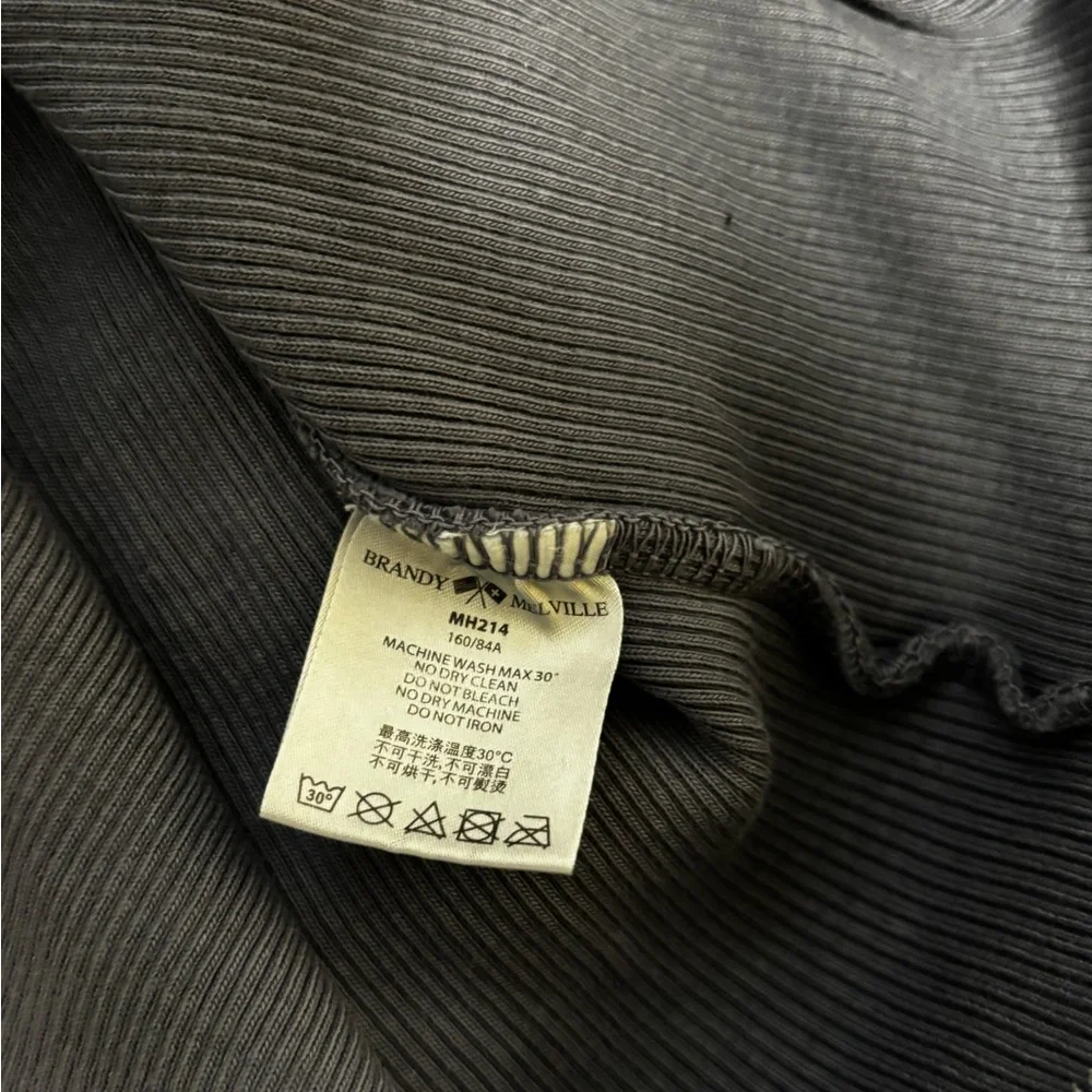 Blue  Button-Up Ribbed Cardigan - Picture 3 of 3